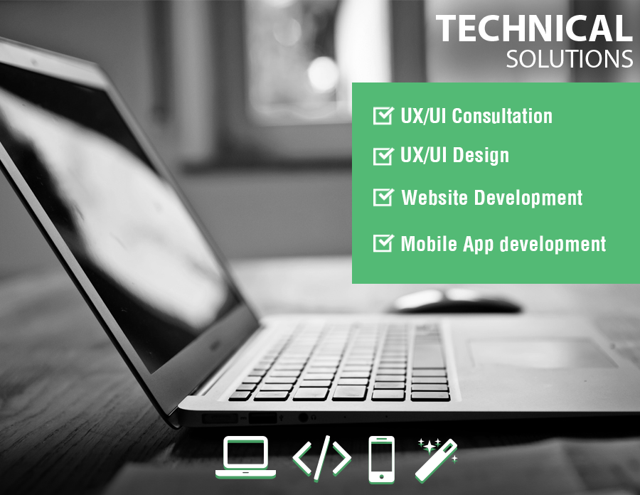 Mobile App development, UX consultation, web design